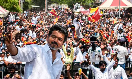 TVK Chief Vijay, Party Cadres Booked Under Several Sections of BNS TVK Chief Vijay, Party Cadres Booked Under Several Sections of BNS