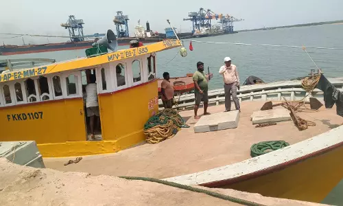 High-Speed Patrol Boat Deployed at Krishnapatnam to Curb Illegal Fishing