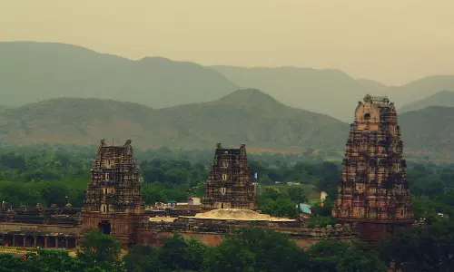 Elaborate Arrangements in Place for Sita Rama Kalyanam at Vontimitta