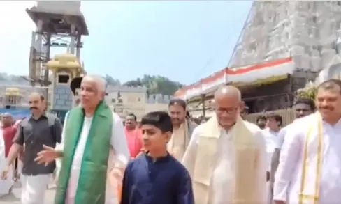 Governor Offers Prayers At Tirumala Shrine