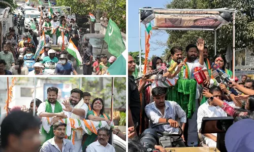 Revanth Reddy Holds Roadshow in Kerala Capital, Galvanise Cadres