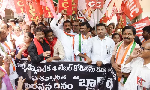 INTUC Protests Against 4 Labour Codes, Calls Them Anti-Worker