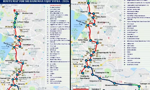 Traffic Restrictions for Hanuman Jayanti Vijaya Yatra