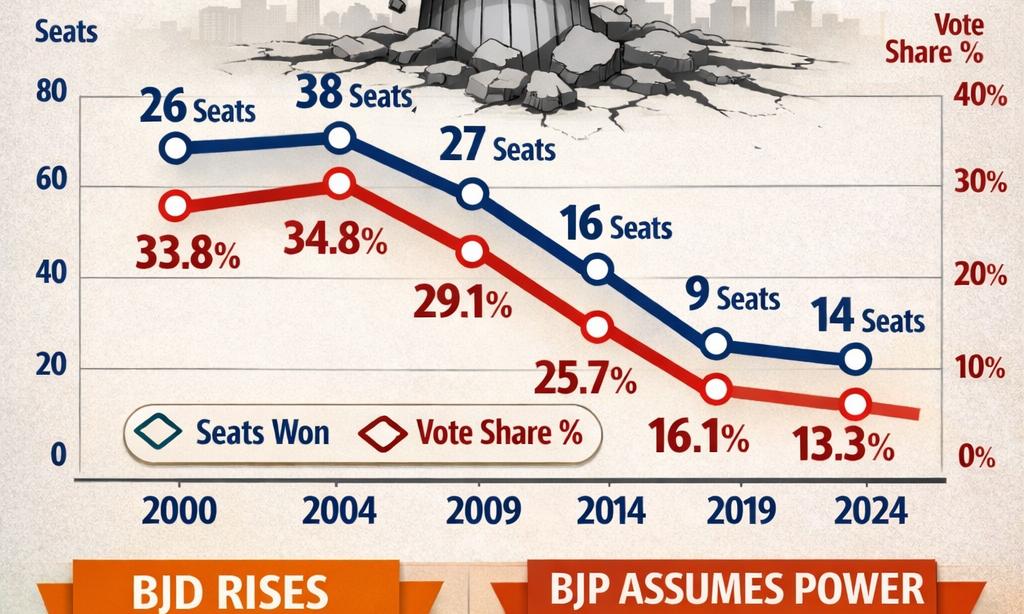 Congress’ Steady Decline In Odisha: From Dominance To Margins