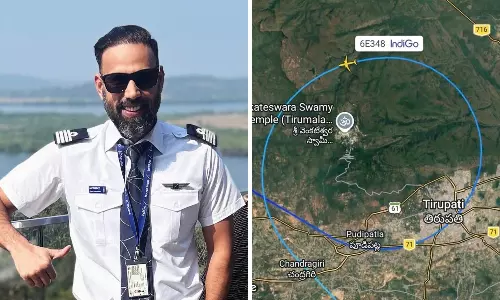 Dream of Being in Cockpit Realised; IndiGo Pilot Shares Emotional Tirumala Sight