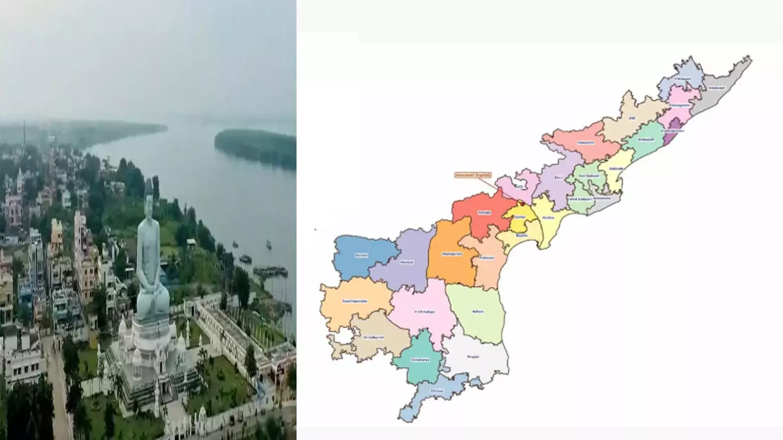AP New State Map With 28 Districts, Amaravati As Capital City Released