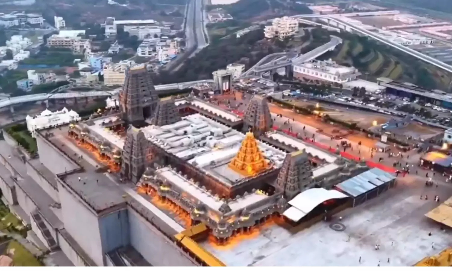 Devotee Rush Pushes Wait to 2 Hours at Yadagirigutta Temple