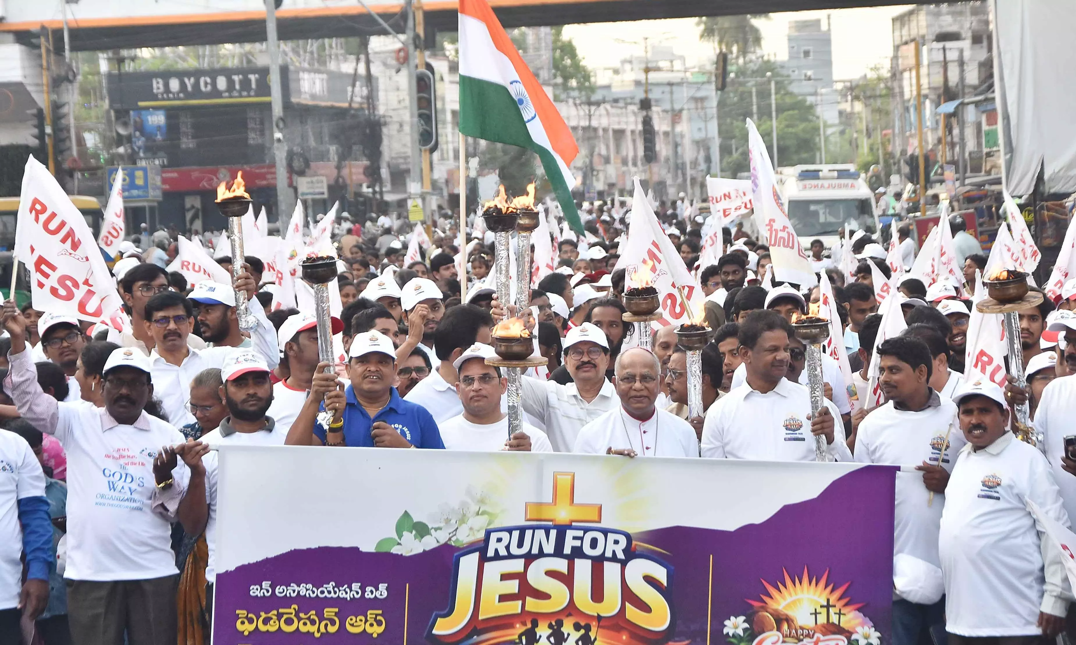 ‘Run For Jesus’ Rally Draws Thousands In Vijayawada