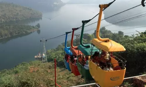 Telangana Seeks Approval for 3 Ropeway Projects to Boost Pilgrimage, Tourism Telangana Seeks Approval for 3 Ropeway Projects to Boost Pilgrimage, Tourism