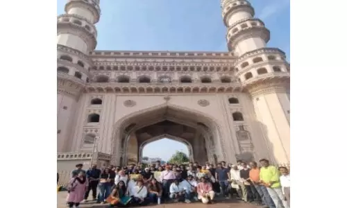 60 Women Delegates Take Part in Heritage Walk from Charminar to Chowmahalla Palace 60 Women Delegates Take Part in Heritage Walk from Charminar to Chowmahalla Palace