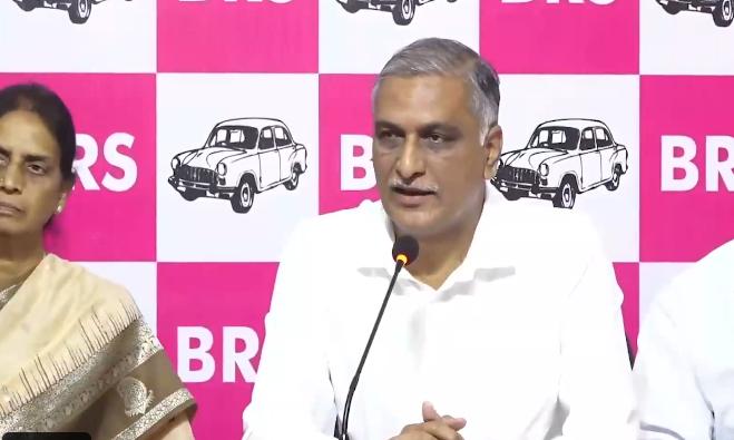Congress Shielding 373-Acre Land Grab, Alleges Harish Rao