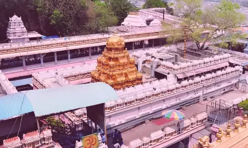 Devotee Rush Surges at Indrakeeladri Temple for Sankata Hara Chaturthi Devotee Rush Surges at Indrakeeladri Temple for Sankata Hara Chaturthi