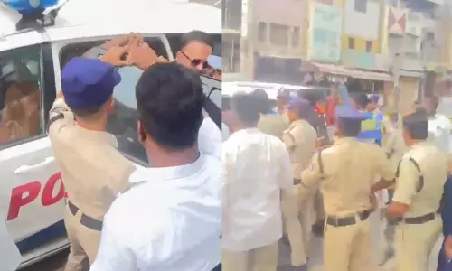AIMIM Leader Booked for Manhandling Officials AIMIM Leader Booked for Manhandling Officials