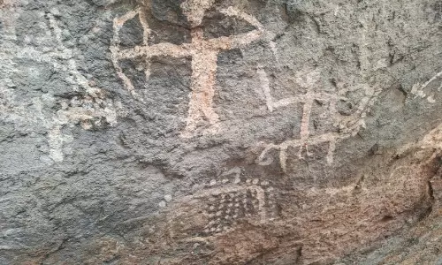 3,000-Year-Old Rock Paintings Found In Tirupathur District