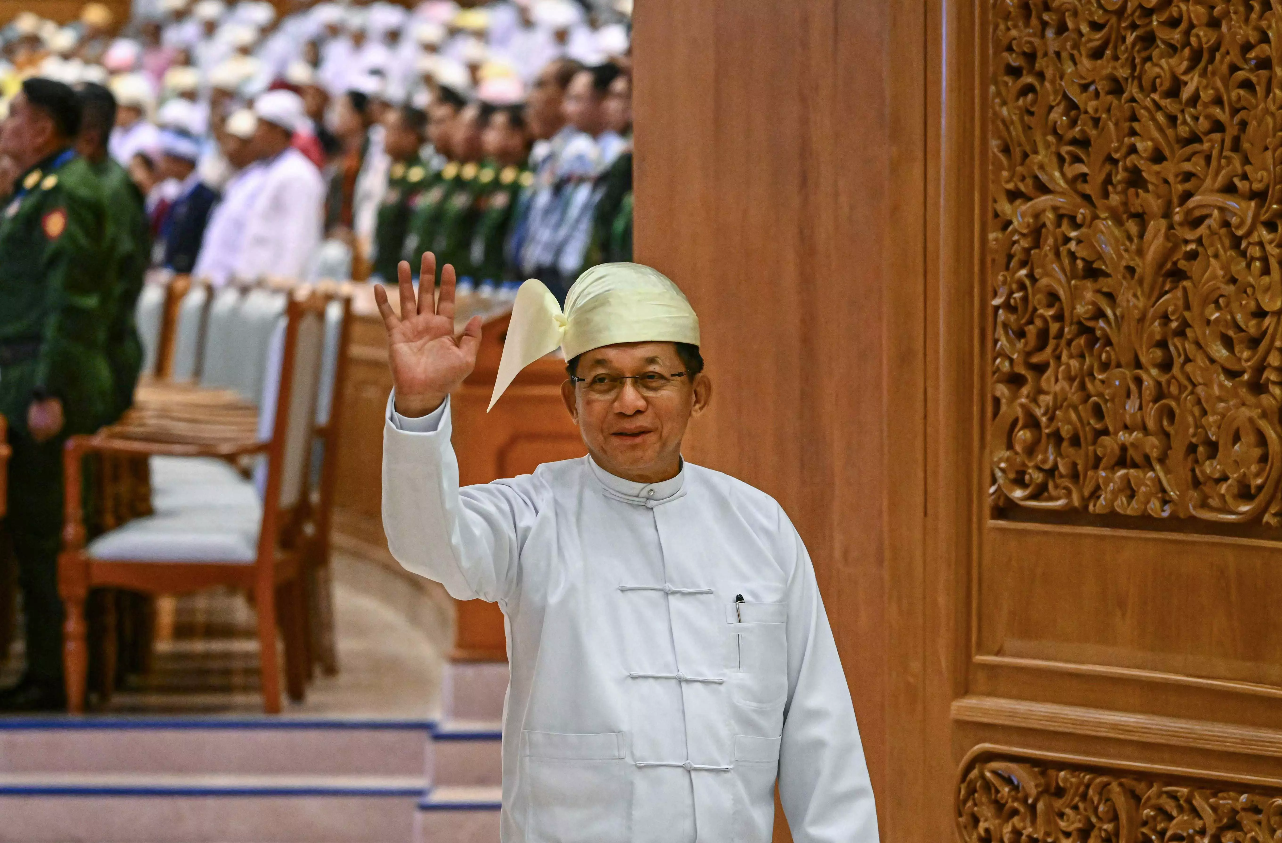 Myanmar Junta Chief Sworn in as President Myanmar Junta Chief Sworn in as President