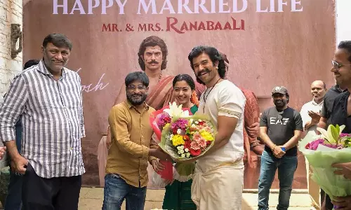 In Pics:Vijay Deverakonda and Rashmika Mandanna Join Sets of Period Drama Ranabaali