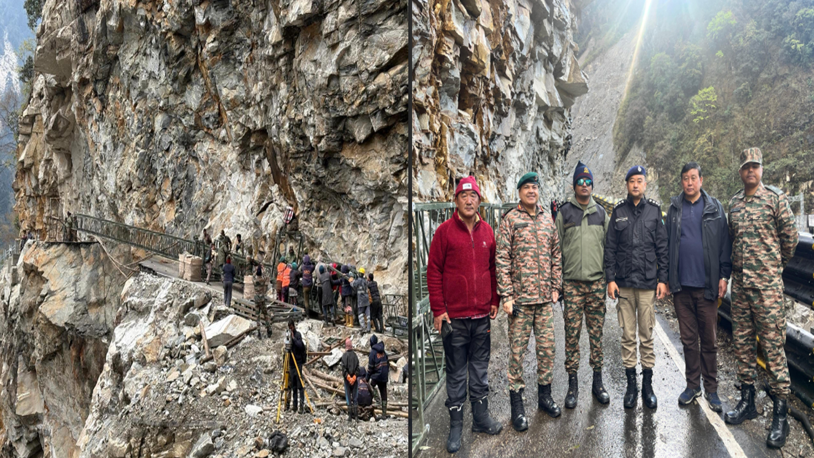 Indian Army Builds Footbridge to Evacuate Tourists in Sikkim