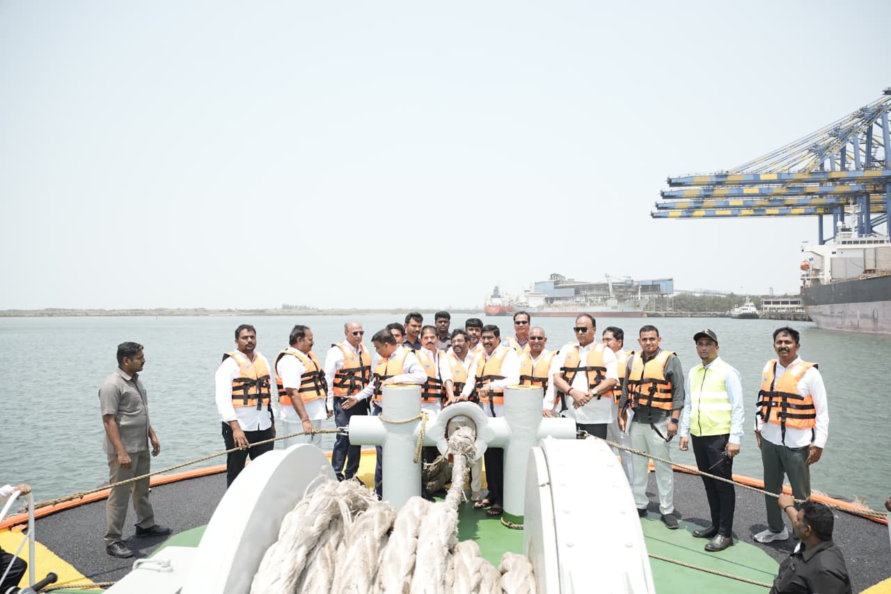 Minister Inspects Krishnapatnam Port, Reviews Development Works In Nellore