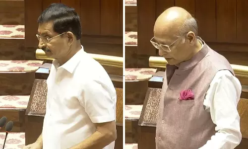 Vem Narender Reddy, Singhvi Take Oath as Rajya Sabha MPs Vem Narender Reddy, Singhvi Take Oath as Rajya Sabha MPs