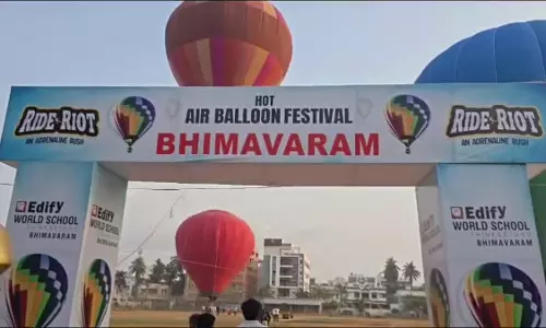 Hot Air Balloon Rides Launched at Bhimavaram