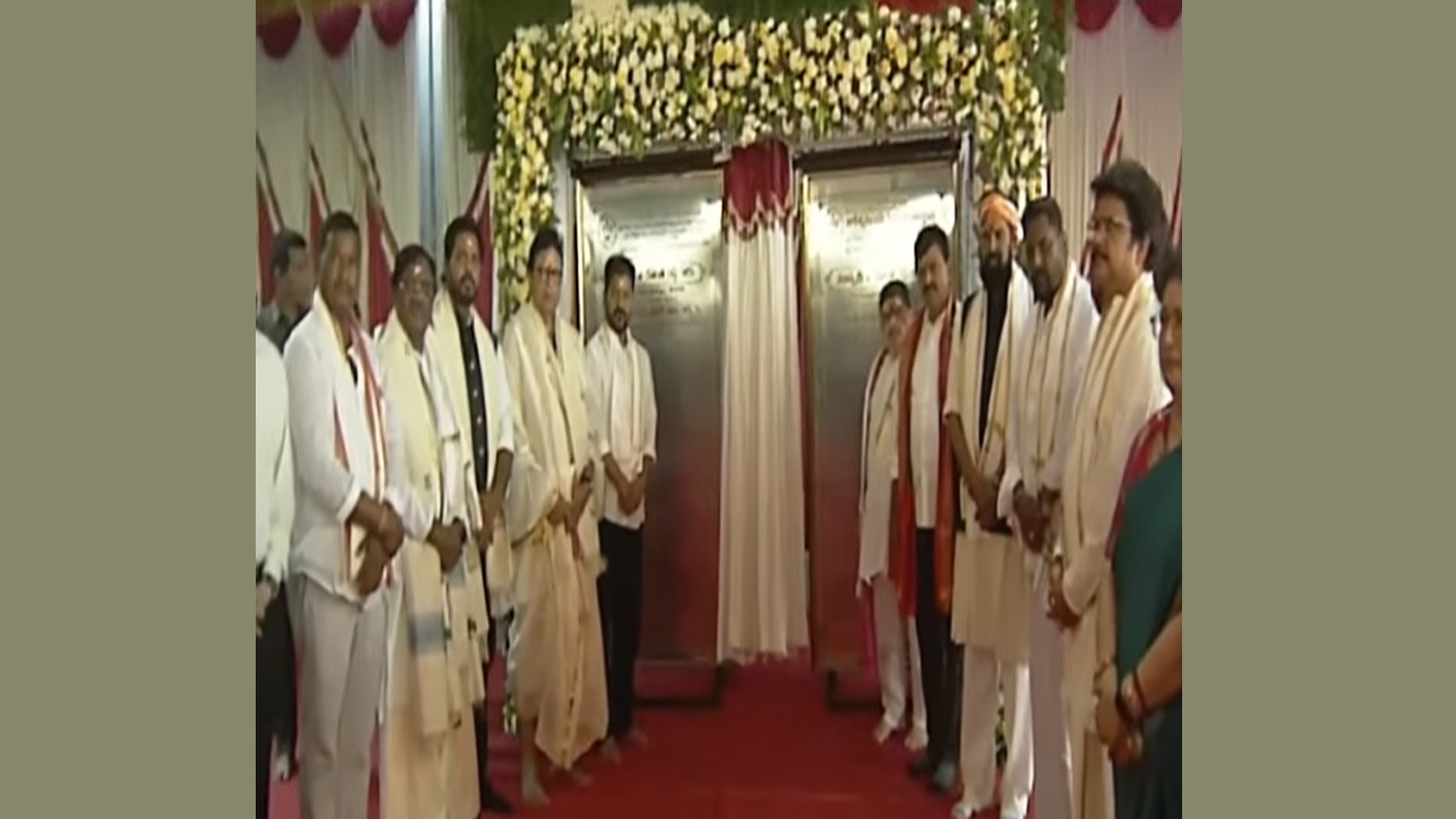 CM Revanth Performs Bhoomi Puja for Kaleshwaram Temple Development Works