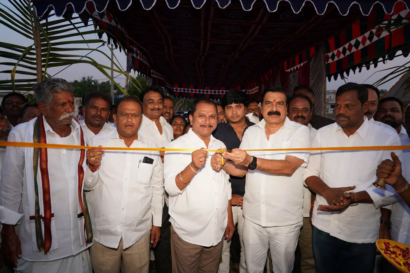 MLA Prasad Lays Foundation Stones For 76 Development Works on CM Naidu's Birthday