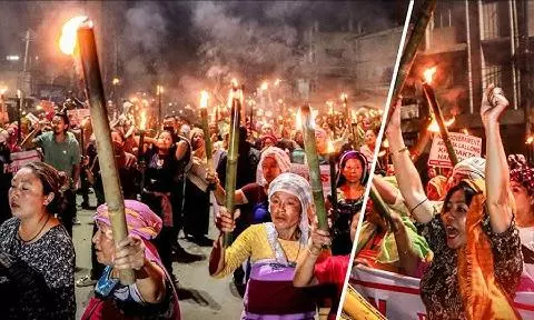 Twin Shutdown Calls, Protests Paralyse Manipur After Child Deaths Twin Shutdown Calls, Protests Paralyse Manipur After Child Deaths
