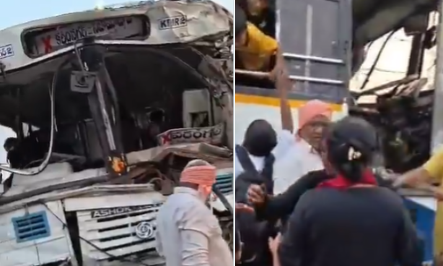 Karimnagar: TGSRTC Bus Hits Divider, Passengers Injured