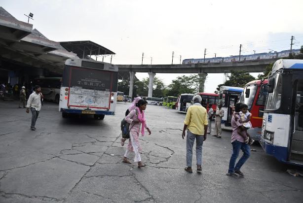 As talks between RTC JAC Unions and the management failed on Tuesday night, the union decided to continue their strike from Wednesday morning forcing buses to remain in depots