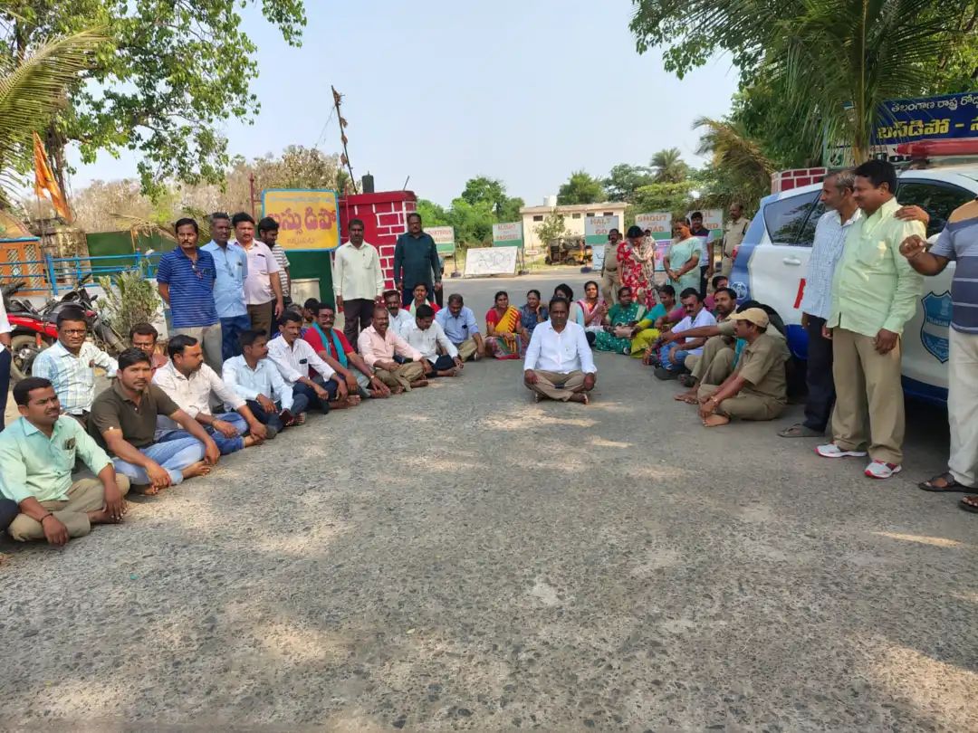 RTC Strike Paralyses Public Transport in Warangal Region