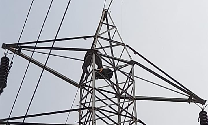 Man Climbs HT Tower, Threatens To Die By Suicide