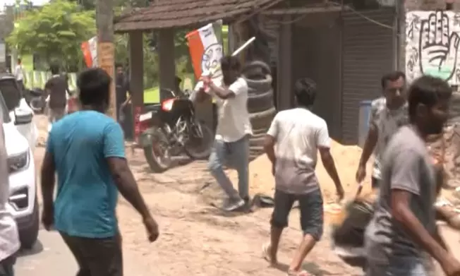 Violence in Murshidabad as TMC and Humayun Kabir Supporters Trade Blows on Polling Day