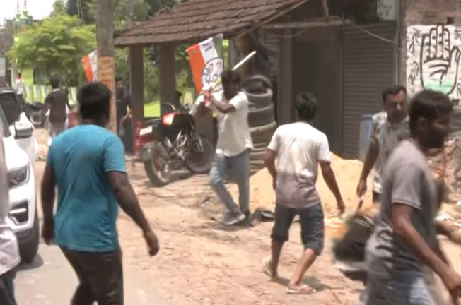 Violence in Murshidabad as TMC and Humayun Kabir Supporters Trade Blows on Polling Day