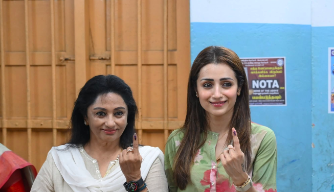 Tamil Nadu Polls 2026: Trisha Krishnan Steps Out to Vote in Chennai
