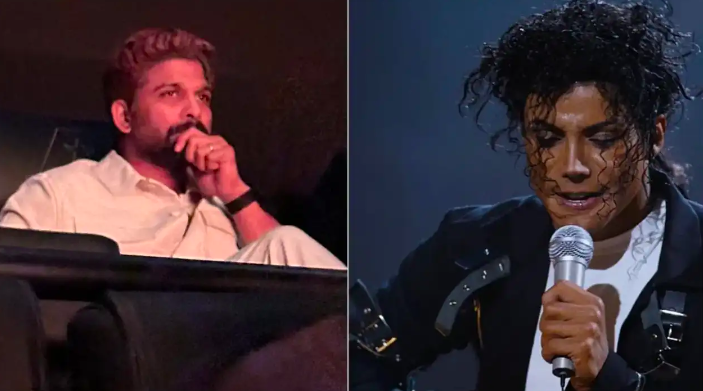 Allu Arjun Watches Michael With Audience; Viral Photos Spark Debate