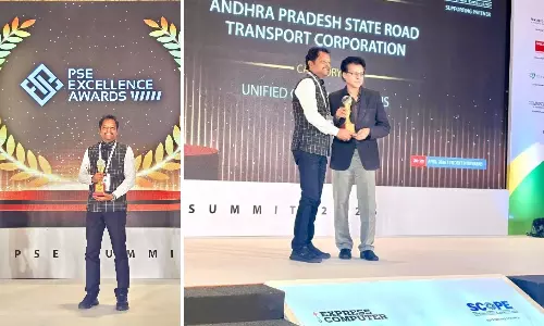 APSRTC Wins National Award For Technology Excellence APSRTC Wins National Award For Technology Excellence