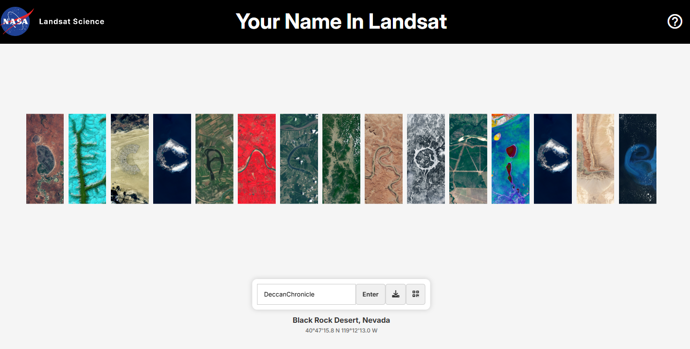 NASA’s New Tool Lets You Spell Your Name Using Satellite Images of Earth