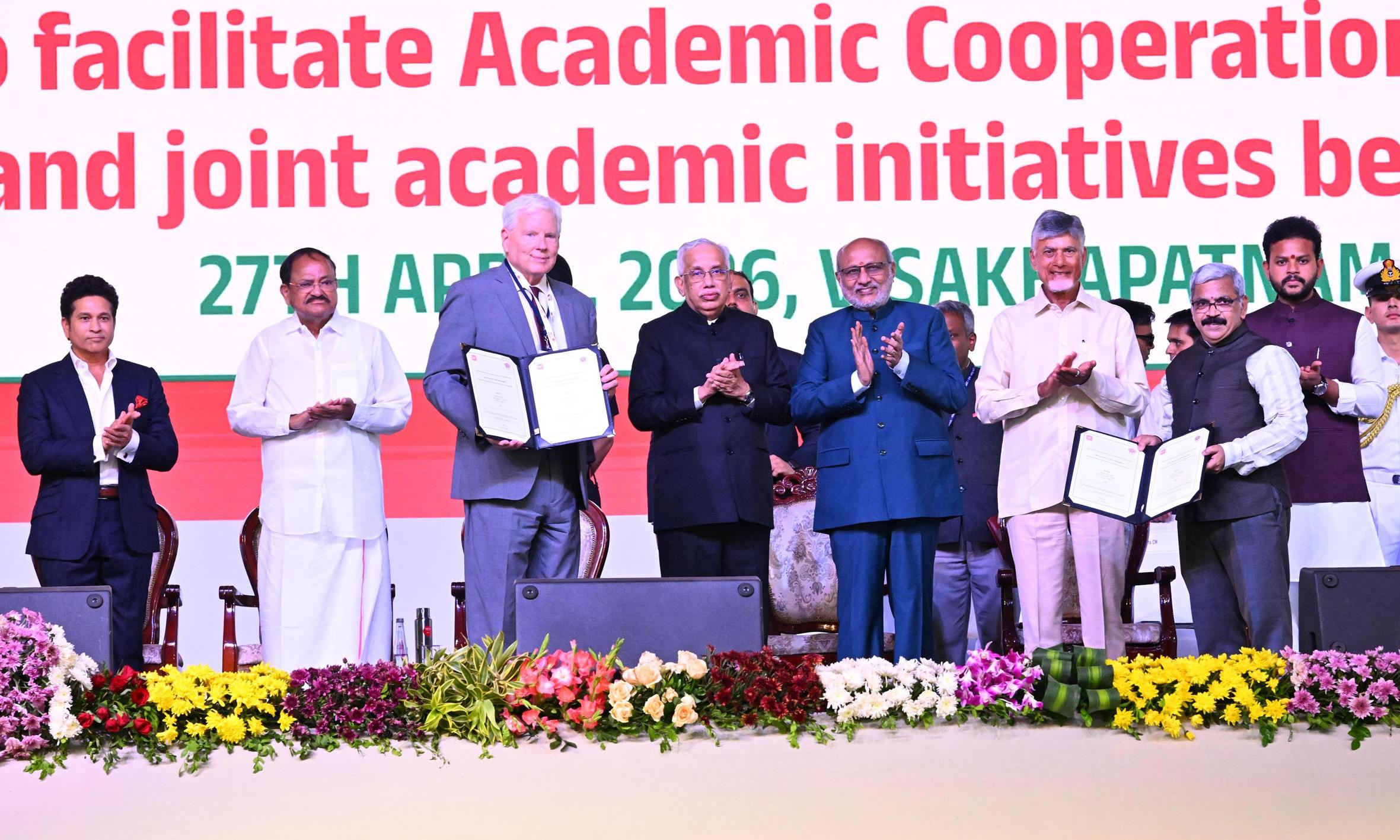 AU Signs MoUs With Florida Varsity, Oxmiq Labs And IITM Mark Next Growth Phase