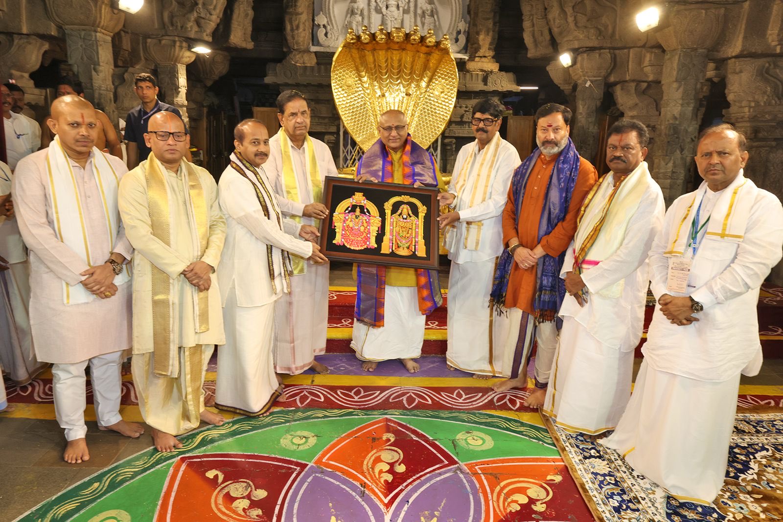Vice Prez Radhakrishnan Offers Prayers at Tirumala Temple