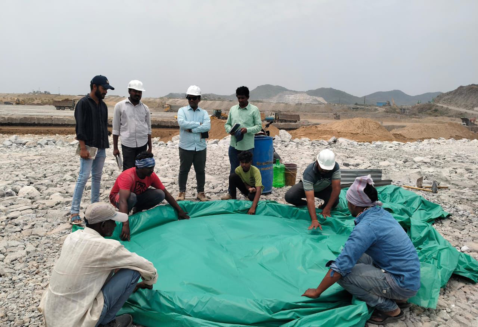Experts Conduct Quality Tests at Polavaram Project