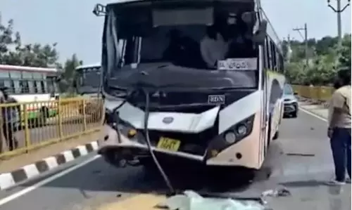 RTC Bus Accident in Medak Leaves 15 injured, 3 Critical RTC Bus Accident in Medak Leaves 15 injured, 3 Critical