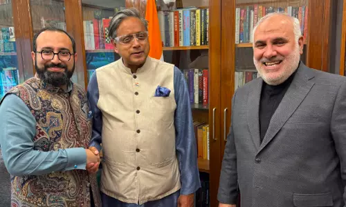Tharoor Meets Iran’s Ambassador to India Mohammad Fathali, Discusses Prospects for Peace Tharoor Meets Iran’s Ambassador to India Mohammad Fathali, Discusses Prospects for Peace