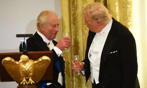 Youd be Speaking French: King Charles Roasts Trump at State Dinner