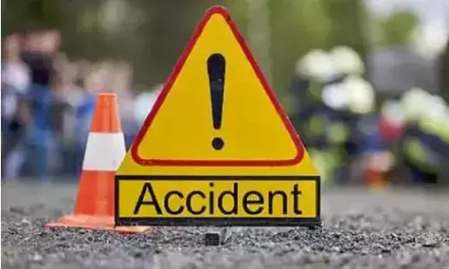 RTC Bus Crashes into Stationary Lorry in Vizag, 3 Killed RTC Bus Crashes into Stationary Lorry in Vizag, 3 Killed