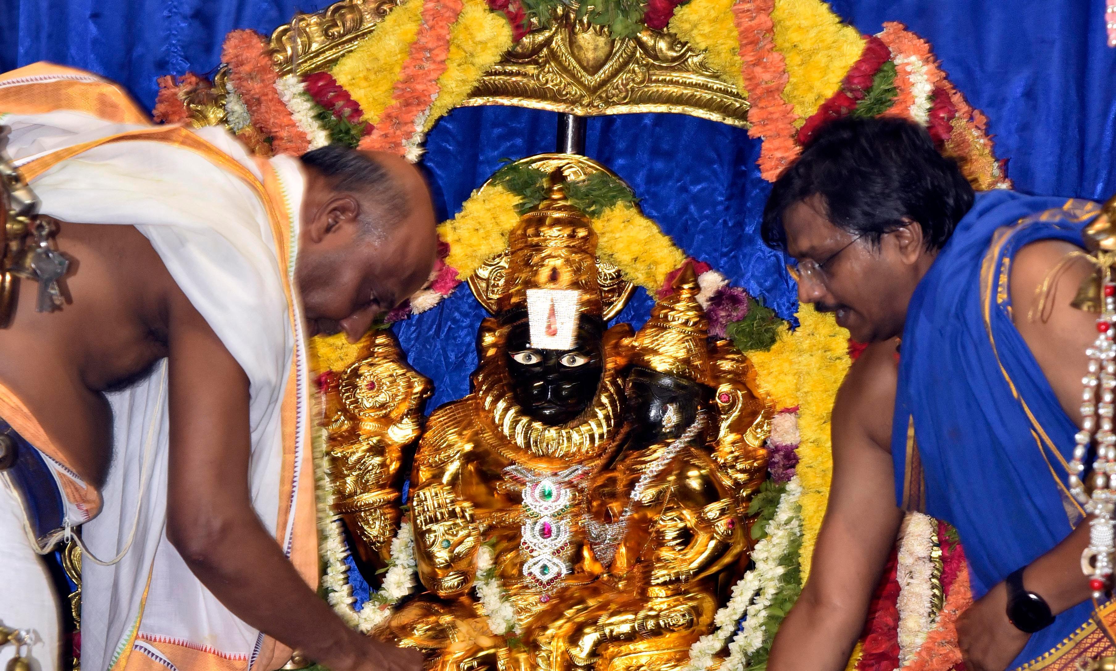 Narasimha Jayanthi at Iskcon Draws Large Crowds