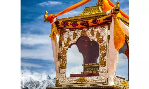 Buddha Relics Draw Devotees to Leh Amid Statehood Tensions