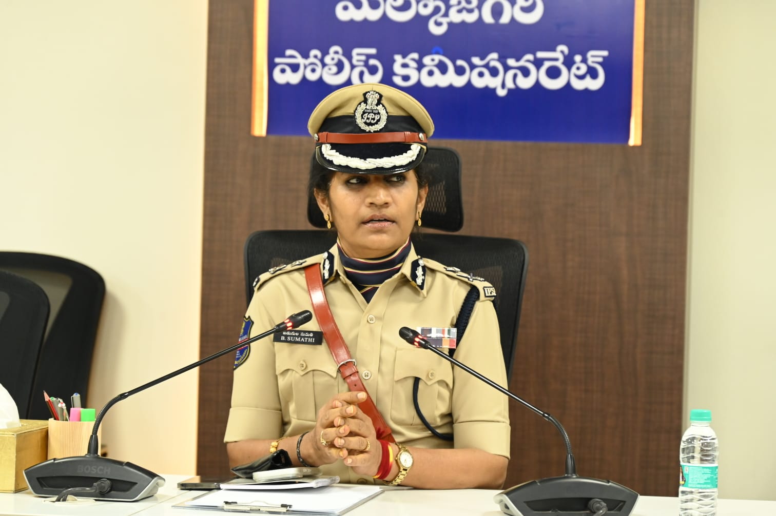 B. Sumathi takes charge as Malkajgiri CP