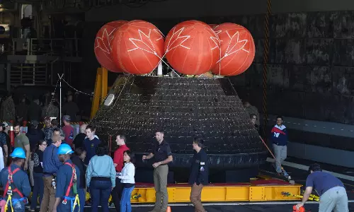 NASA’s Artemis II Moonship Returns Home To Its Launch Site