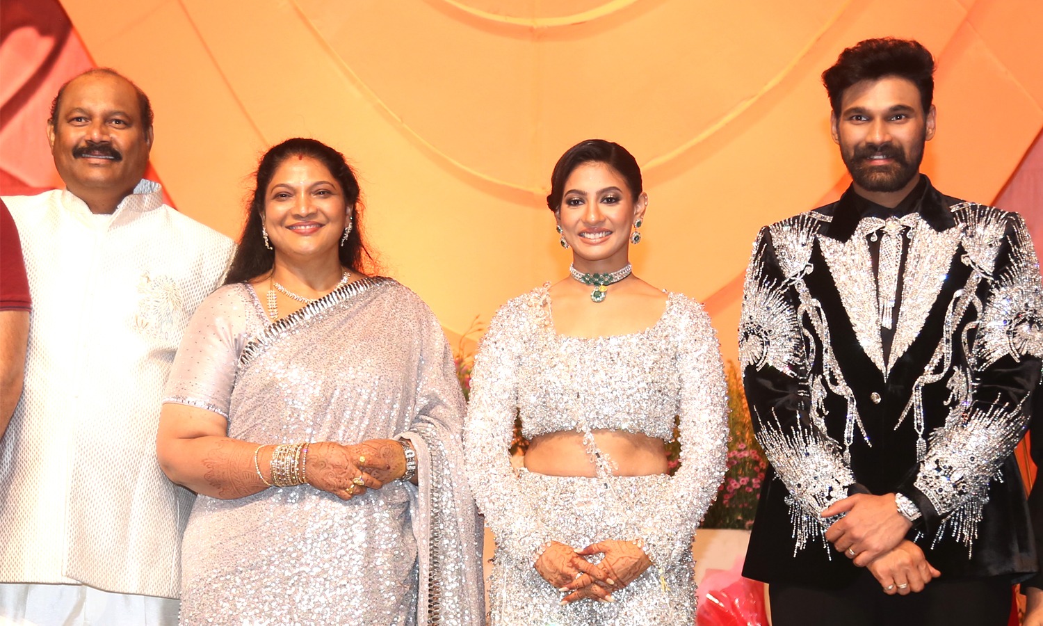Chiranjeevi, Nagarjuna Attend Bellamkonda Sreenivas–Kavya Reddy Reception