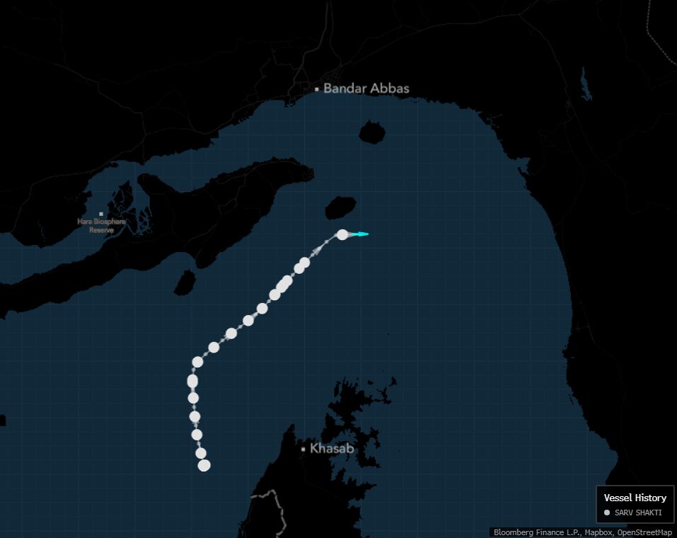 India-Linked Tanker Laden With LPG Attempts Hormuz Exit